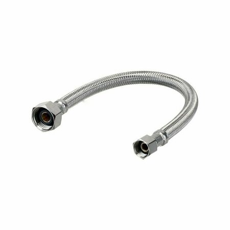 AMERICAN IMAGINATIONS 20 in. Chrome Stainless Steel Faucet Supply Hose AI-37809